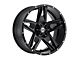 American Outlaw Wheels Lonestar Satin Black Wheel; 17x8.5; -10mm Offset (20-24 Jeep Gladiator JT)