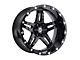 American Outlaw Wheels Revolver Gloss Black Wheel; 20x10; -18mm Offset (76-86 Jeep CJ5 & CJ7)