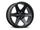 American Outlaw Wheels Sidewinder Satin Black Wheel; 20x9; -10mm Offset (76-86 Jeep CJ5 & CJ7)