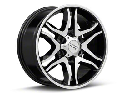 American Racing Mainline Gloss Black Machined 6-Lug Wheel; 18x8.5; 30mm Offset (04-15 Titan)