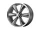 American Racing Torq Thrust ST Magnesium Gray with Machined Lip 6-Lug Wheel; 20x8.5; 19mm Offset (04-15 Titan)