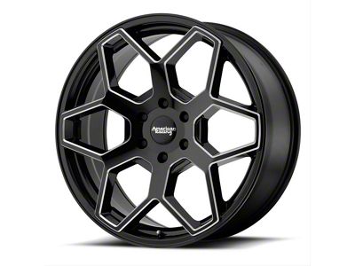 American Racing AR916 Gloss Black Milled 6-Lug Wheel; 20x8.5; 15mm Offset (05-15 Tacoma)