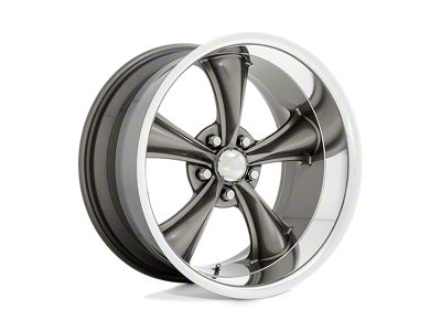 American Racing Boss TT Graphite with Diamond Cut Lip 5-Lug Wheel; 18x9.5; -4mm Offset (05-15 Tacoma)