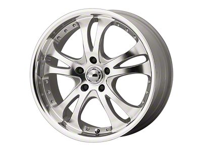 American Racing Casino Silver Machined 5-Lug Wheel; 17x7.5; 45mm Offset (05-15 Tacoma)