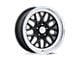 American Racing G-Force Gloss Black with Diamond Cut Lip 5-Lug Wheel; 17x7; 0mm Offset (05-15 Tacoma)