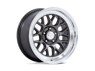 American Racing G-Force Matte Anthracite with Diamond Cut Lip 5-Lug Wheel; 17x10; 25mm Offset (05-15 Tacoma)