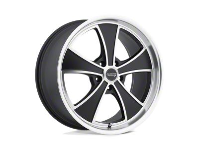 American Racing Mach 5 Satin Black Machined 5-Lug Wheel; 18x9; 38mm Offset (05-15 Tacoma)