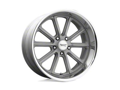 American Racing Rodder Vintage Silver with Diamond Cut Lip 5-Lug Wheel; 18x8; 0mm Offset (05-15 Tacoma)