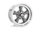 American Racing Torq Thrust D Gray with Machined Lip 5-Lug Wheel; 15x7; -6mm Offset (05-15 Tacoma)