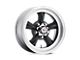 American Racing Torq Thrust D Satin Black with Machined Lip 5-Lug Wheel; 15x4.5; -15mm Offset (05-15 Tacoma)