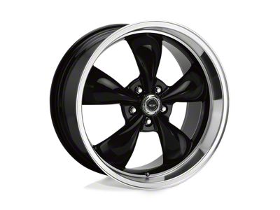 American Racing Torq Thrust M Gloss Black with Machined Lip 5-Lug Wheel; 17x7; 0mm Offset (05-15 Tacoma)