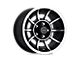 American Racing Vector Satin Black Machined 5-Lug Wheel; 15x8.5; 6mm Offset (05-15 Tacoma)