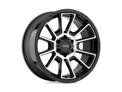 American Racing Intake Gloss Black Machined 6-Lug Wheel; 17x8.5; 18mm Offset (10-24 4Runner)