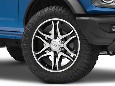 American Racing Mainline Gloss Black Machined 6-Lug Wheel; 20x8.5; 35mm Offset (21-24 Bronco, Excluding Raptor)