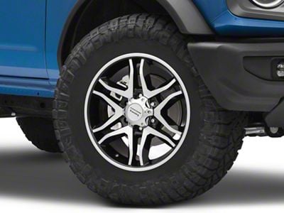 American Racing Mainline Gloss Black Machined 6-Lug Wheel; 18x8.5; 30mm Offset (22-24 Bronco Raptor)