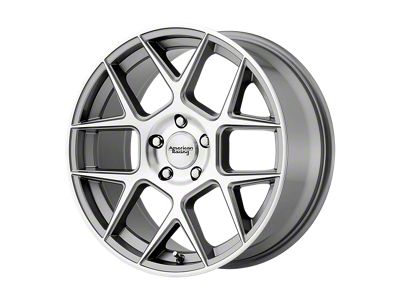 American Racing Apex Gunmetal Machined Wheel; 20x10; 40mm Offset (84-01 Jeep Cherokee XJ)