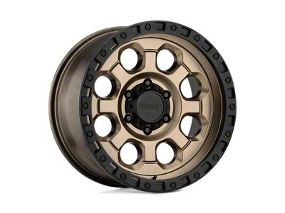 American Racing AR201 Matte Bronze with Black Lip Wheel; 15x10; -44mm Offset (84-01 Jeep Cherokee XJ)