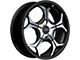 American Racing AR905 Satin Black Machined Wheel; 20x8.5; 45mm Offset (84-01 Jeep Cherokee XJ)