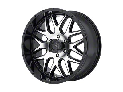 American Racing AR910 Gloss Black Machined Wheel; 18x9; 0mm Offset (84-01 Jeep Cherokee XJ)