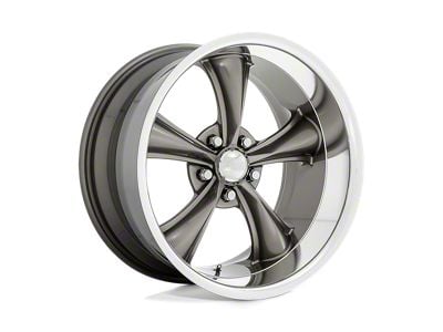 American Racing Boss TT Graphite with Diamond Cut Lip Wheel; 20x10; 35mm Offset (84-01 Jeep Cherokee XJ)