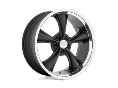 American Racing Boss TT Textured Black with Diamond Cut Lip Wheel; 18x8; 2mm Offset (84-01 Jeep Cherokee XJ)