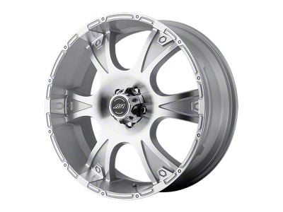 American Racing Dagger Silver Machined Wheel; 17x8; 12mm Offset (84-01 Jeep Cherokee XJ)