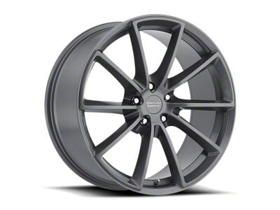 American Racing Fast Back Anthracite with Machined Face Wheel; 18x9; 38mm Offset (84-01 Jeep Cherokee XJ)