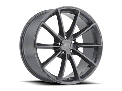 American Racing Fast Back Anthracite with Machined Face Wheel; 20x9; 40mm Offset (84-01 Jeep Cherokee XJ)