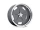 American Racing Salt Flat Mag Gray Center with Polished Barrel Wheel; 17x11; 0mm Offset (84-01 Jeep Cherokee XJ)