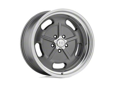 American Racing Salt Flat Mag Gray with Diamond Cut Lip Wheel; 17x8; 0mm Offset (84-01 Jeep Cherokee XJ)