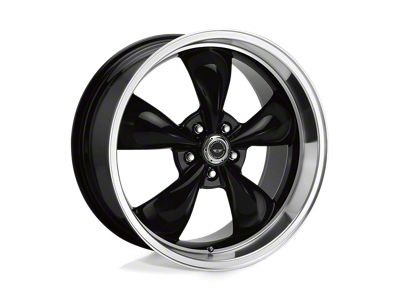 American Racing Torq Thrust M Gloss Black with Machined Lip Wheel; 16x7; 35mm Offset (84-01 Jeep Cherokee XJ)