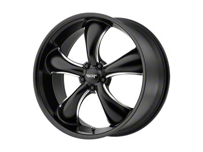 American Racing TT60 Satin Black Milled Wheel; 20x9.5; 42mm Offset (84-01 Jeep Cherokee XJ)