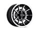 American Racing Vector Satin Black Machined Wheel; 15x8.5; 6mm Offset (84-01 Jeep Cherokee XJ)