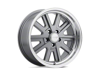 American Racing 427 Mono Cast Mag Gray Machined Wheel; 17x9; 0mm Offset (20-24 Jeep Gladiator JT)