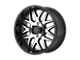 American Racing AR910 Gloss Black Machined Wheel; 18x9; 0mm Offset (20-24 Jeep Gladiator JT)