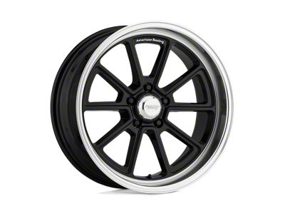 American Racing Draft Gloss Black with Diamond Cut Lip Wheel; 18x8; 0mm Offset (20-24 Jeep Gladiator JT)