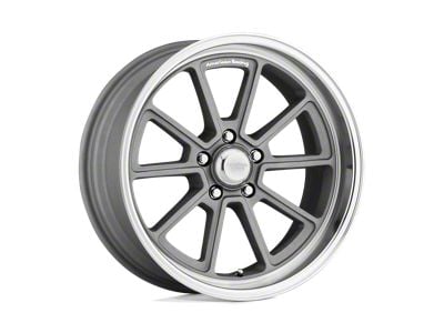 American Racing Draft Vintage Silver with Diamond Cut Lip Wheel; 18x8; 0mm Offset (20-24 Jeep Gladiator JT)