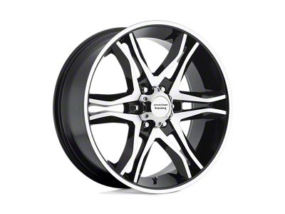 American Racing Mainline Gloss Black Machined Wheel; 20x8.5 (20-24 Jeep Gladiator JT)