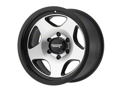 American Racing MOD 12 Satin Black Machined Wheel; 17x9; -12mm Offset (20-24 Jeep Gladiator JT)