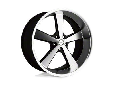 American Racing Nova Gloss Black Machined Wheel; 20x10; 18mm Offset (20-24 Jeep Gladiator JT)