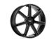 American Racing Revert Satin Black Milled Wheel; 22x9.5; 38mm Offset (20-24 Jeep Gladiator JT)