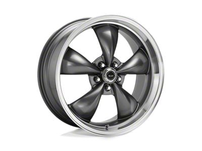 American Racing Torq Thrust M Anthracite with Machined Lip Wheel; 17x8; 0mm Offset (20-24 Jeep Gladiator JT)