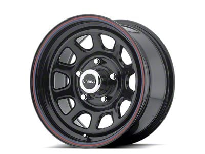 American Racing AR767 Gloss Black Steel with Red and Blue Stripe Wheel; 16x7; 0mm Offset (99-04 Jeep Grand Cherokee WJ)