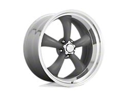 American Racing Classic Torq Thrust II Mag Gray with Machined Lip Wheel; 17x8; 14mm Offset (99-04 Jeep Grand Cherokee WJ)