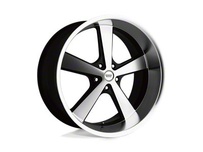 American Racing Nova Gloss Black Machined Wheel; 20x8.5; 0mm Offset (99-04 Jeep Grand Cherokee WJ)