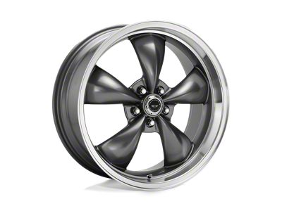 American Racing Torq Thrust M Anthracite with Machined Lip Wheel; 17x8; 0mm Offset (99-04 Jeep Grand Cherokee WJ)