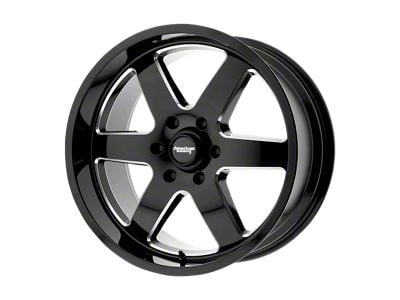 American Racing Patrol Gloss Black Milled Wheel; 20x9; 12mm Offset (05-10 Jeep Grand Cherokee WK)