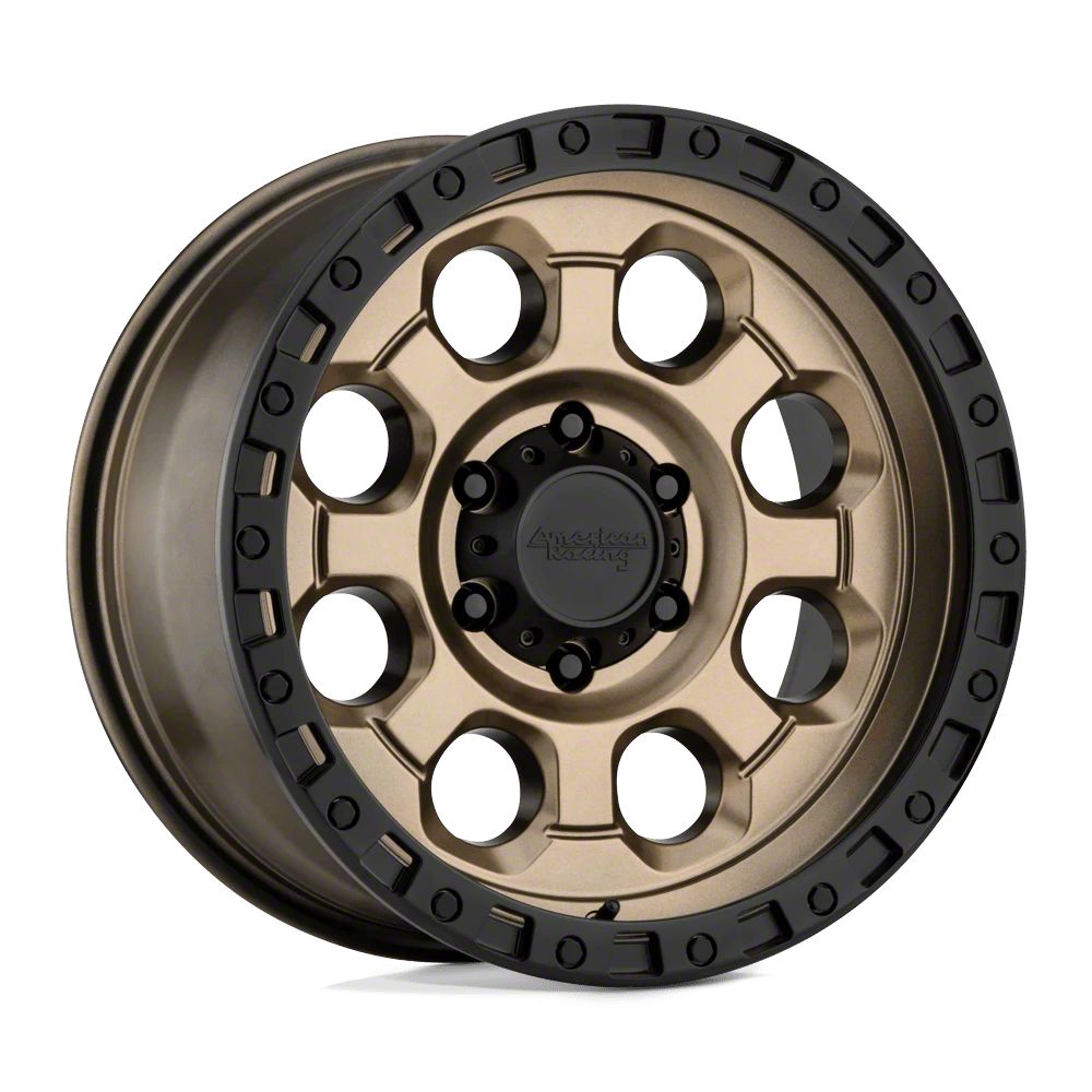 American Racing Jeep Wrangler AR201 Matte Bronze with Black Lip Wheel ...