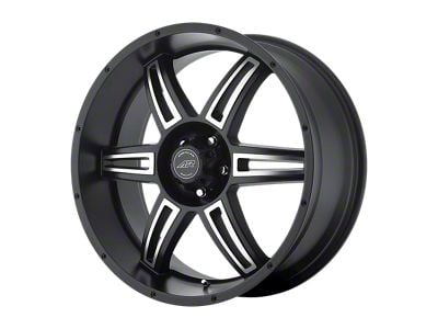 American Racing AR890 Satin Black Machined Wheel; 17x8 (07-18 Jeep Wrangler JK)