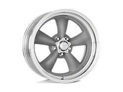 American Racing Classic Torq Thrust II Custom Gray with Polished Lip Wheel; 20x8; -11mm Offset (07-18 Jeep Wrangler JK)